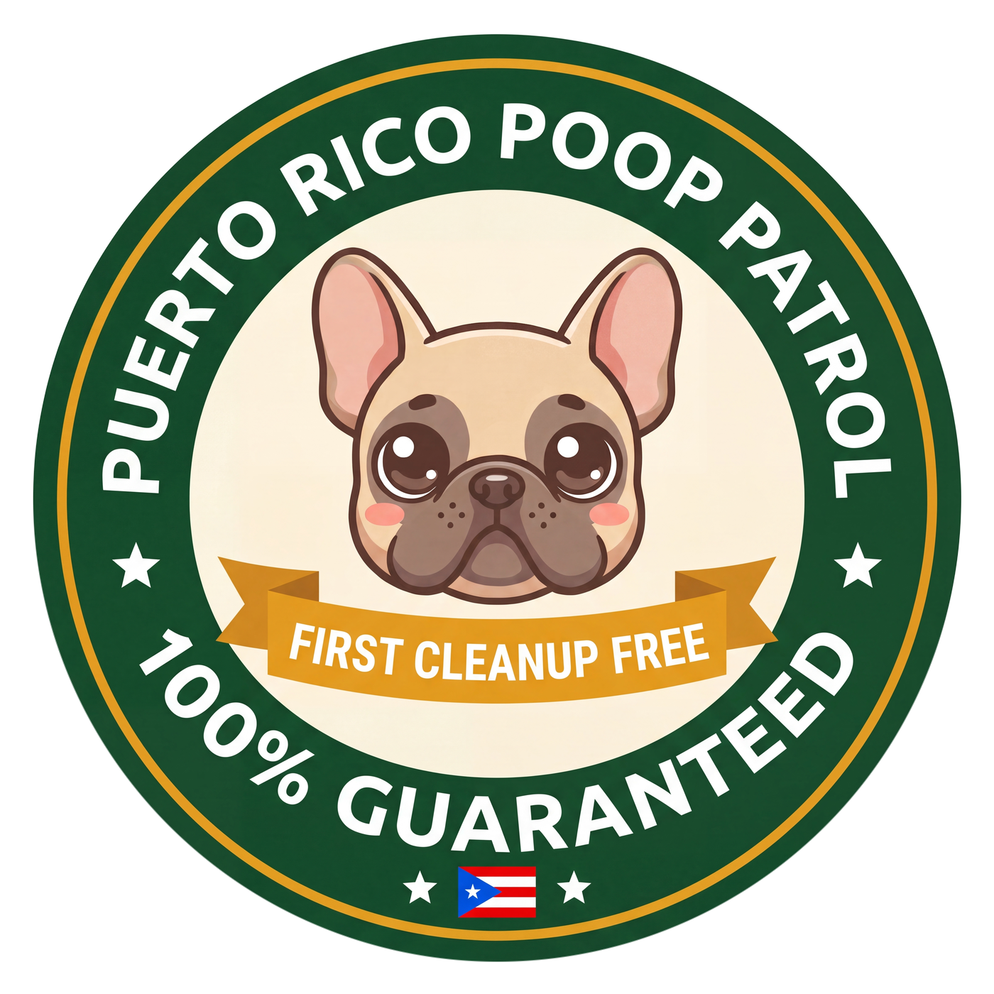 Puerto Rico Poop Patrol guarantee seal